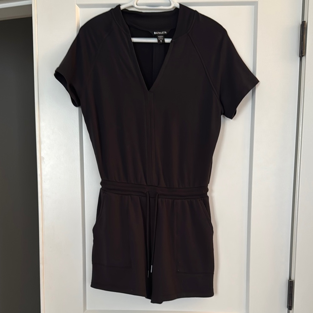 Athleta Black Short Sleeve Dress